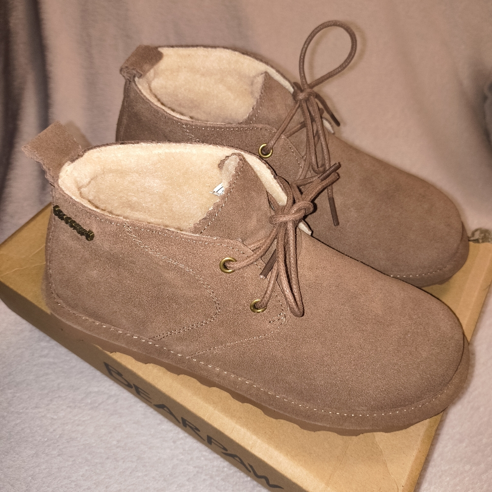 NEW Bearpaw Women's Suede Boots - Cocoa